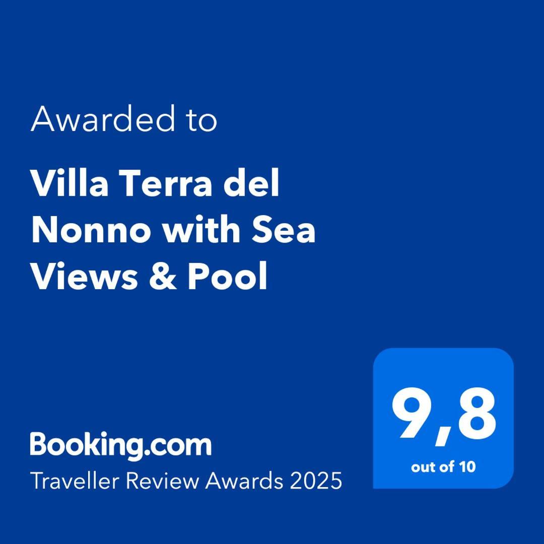 Villa Terra Del Nonno With Sea Views & Pool ガイオス エクステリア 写真
